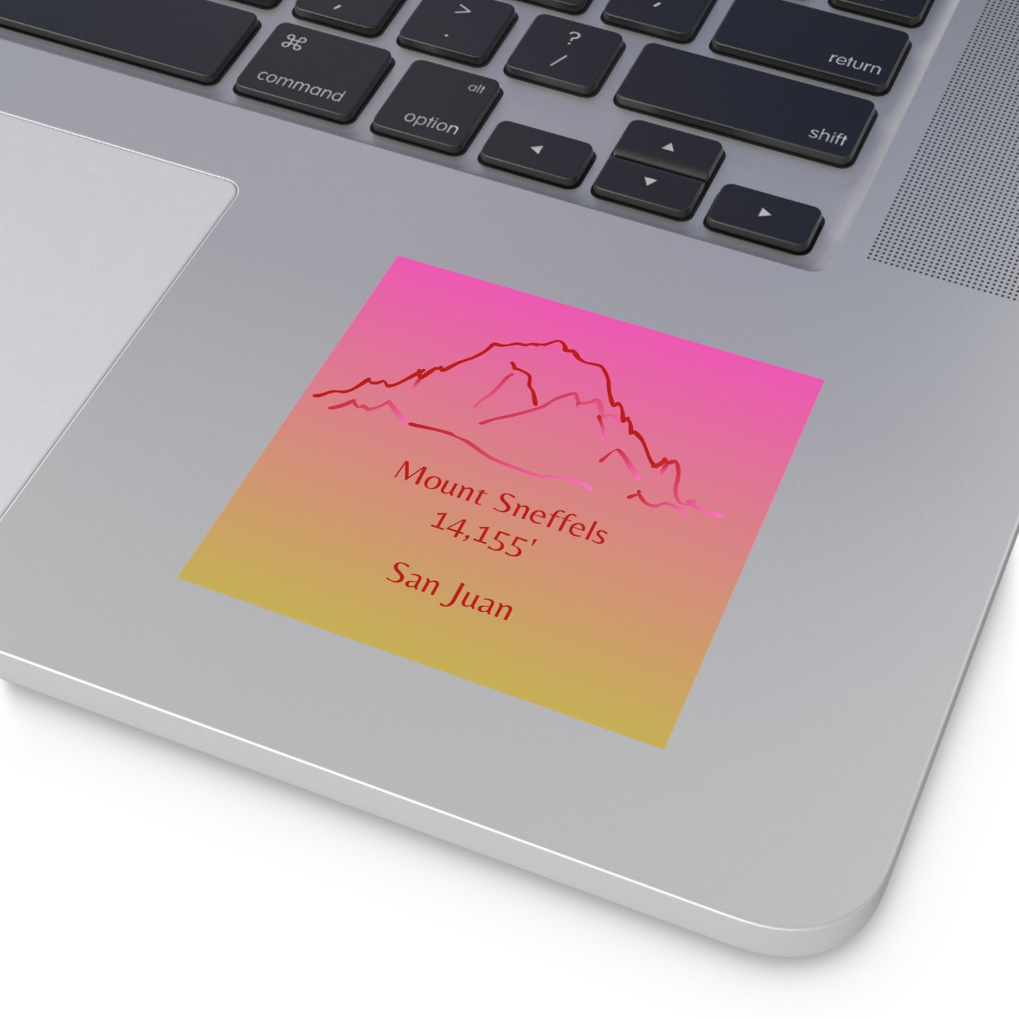 Mount Sneffels 14er Square Vinyl Sticker