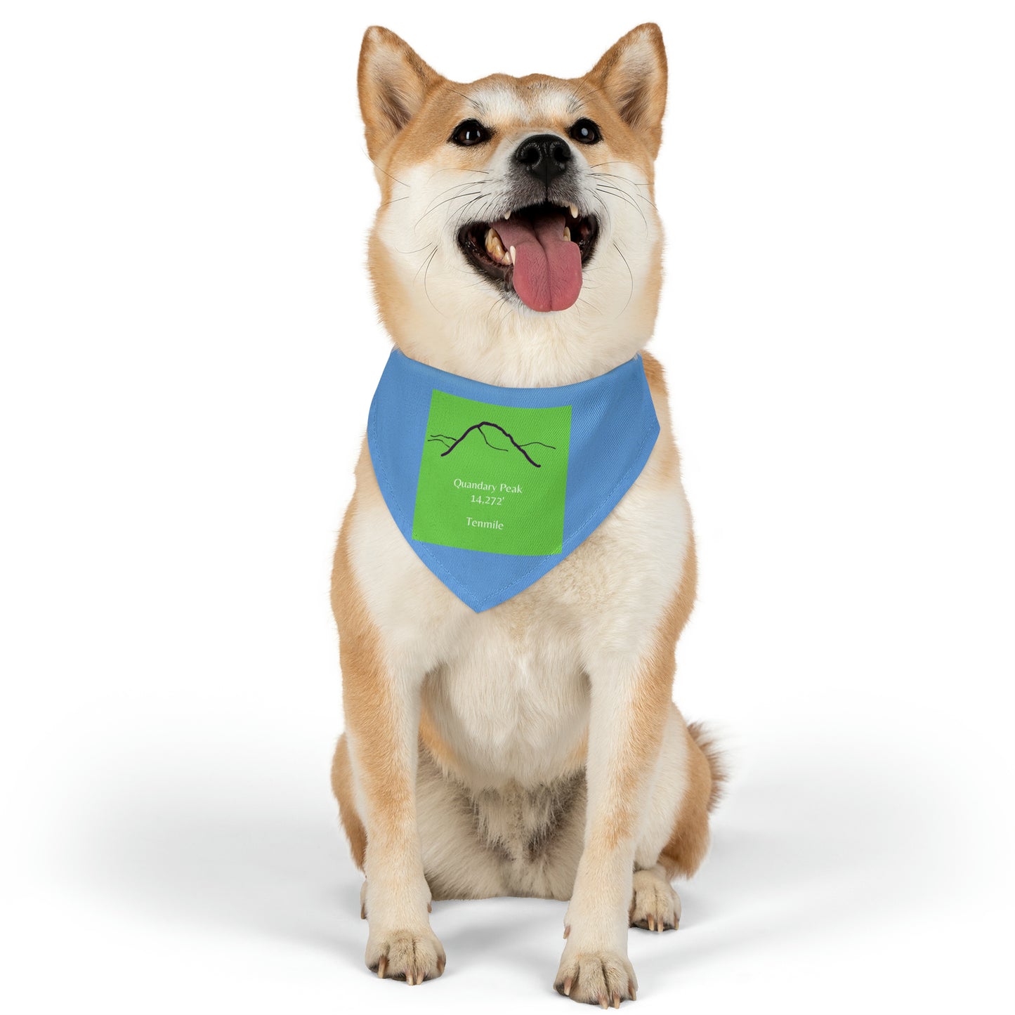 Quandary Peak 14er Pet Bandana Collar