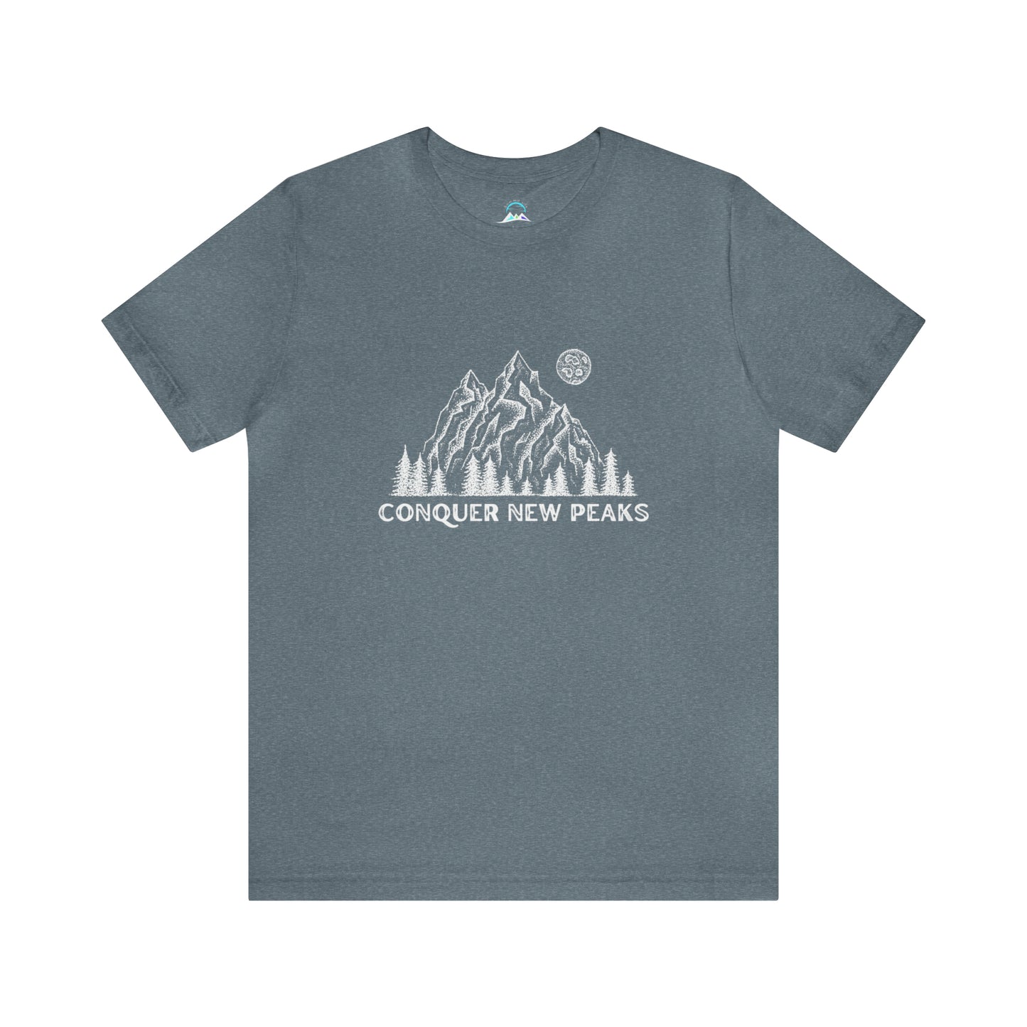 Conquer New Peaks Unisex Jersey Short Sleeve Tee