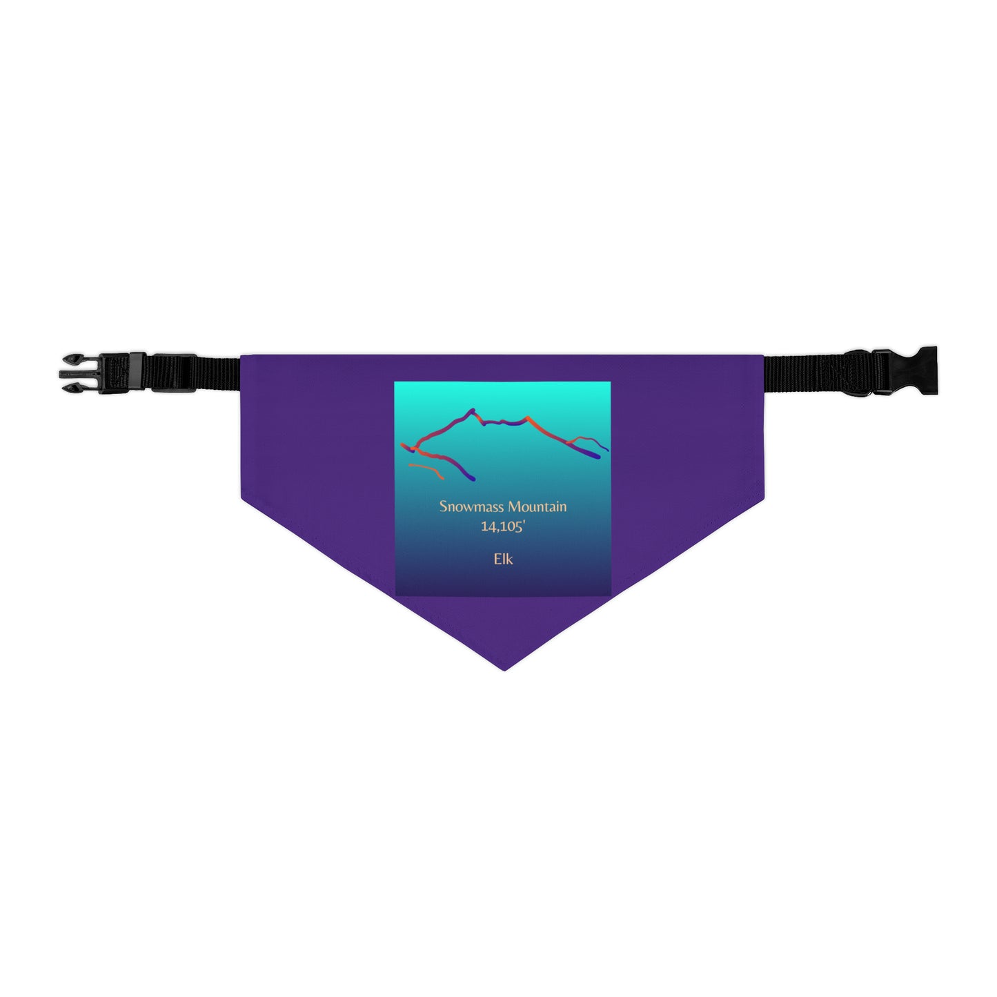 Snowmass Mountain 14er Pet Bandana Collar