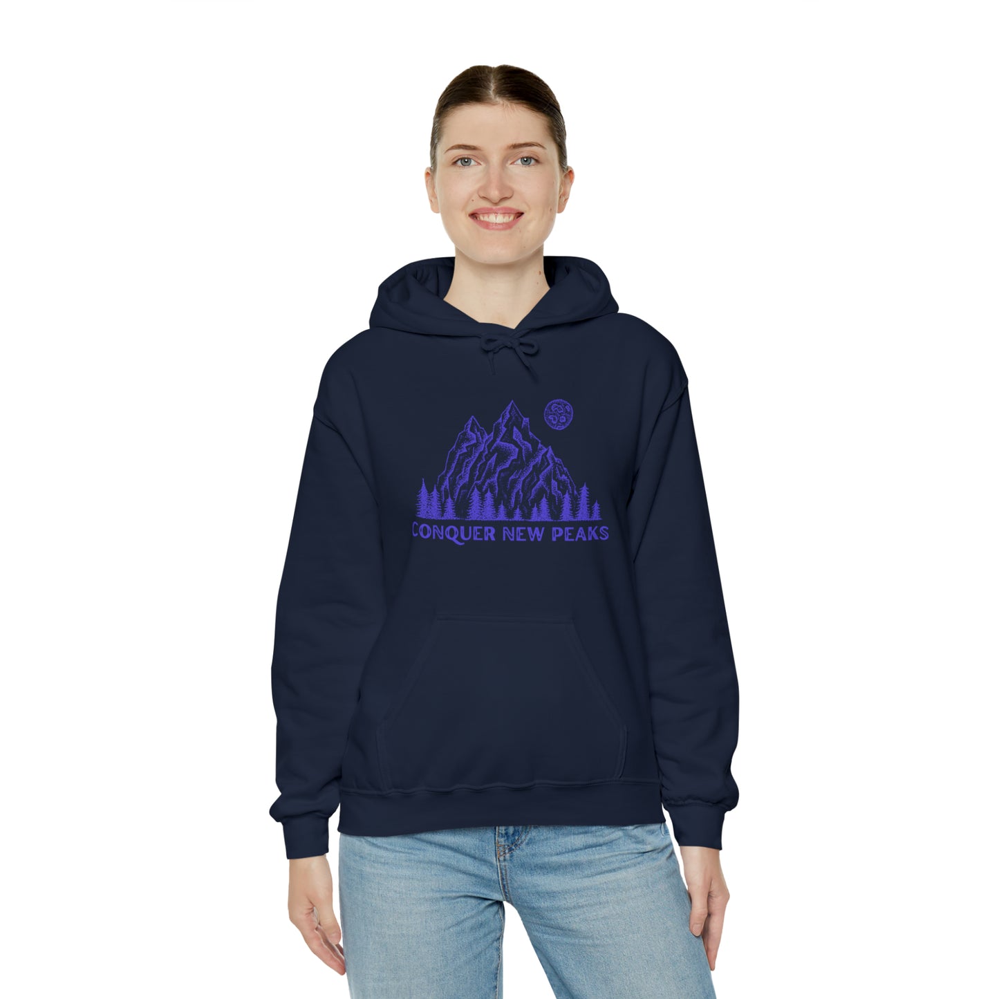 Conquer New Peaks Unisex Heavy Blend™ Hooded Sweatshirt