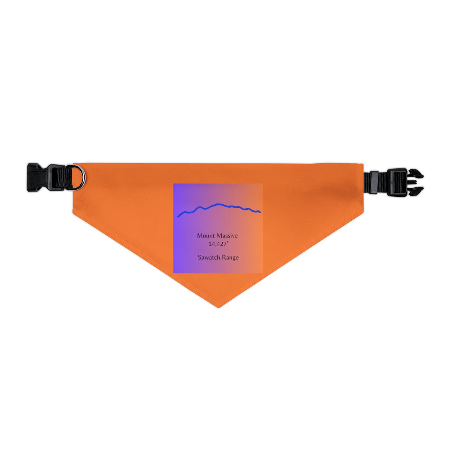 Mount Massive 14er Pet Bandana Collar