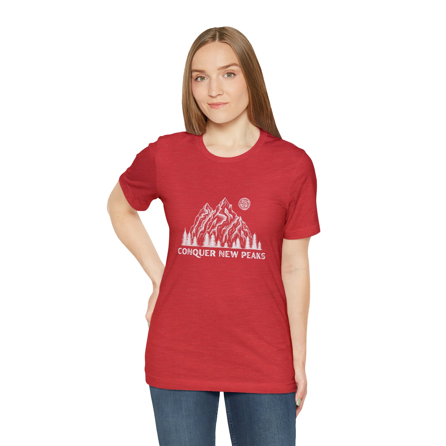 Conquer New Peaks Unisex Jersey Short Sleeve Tee