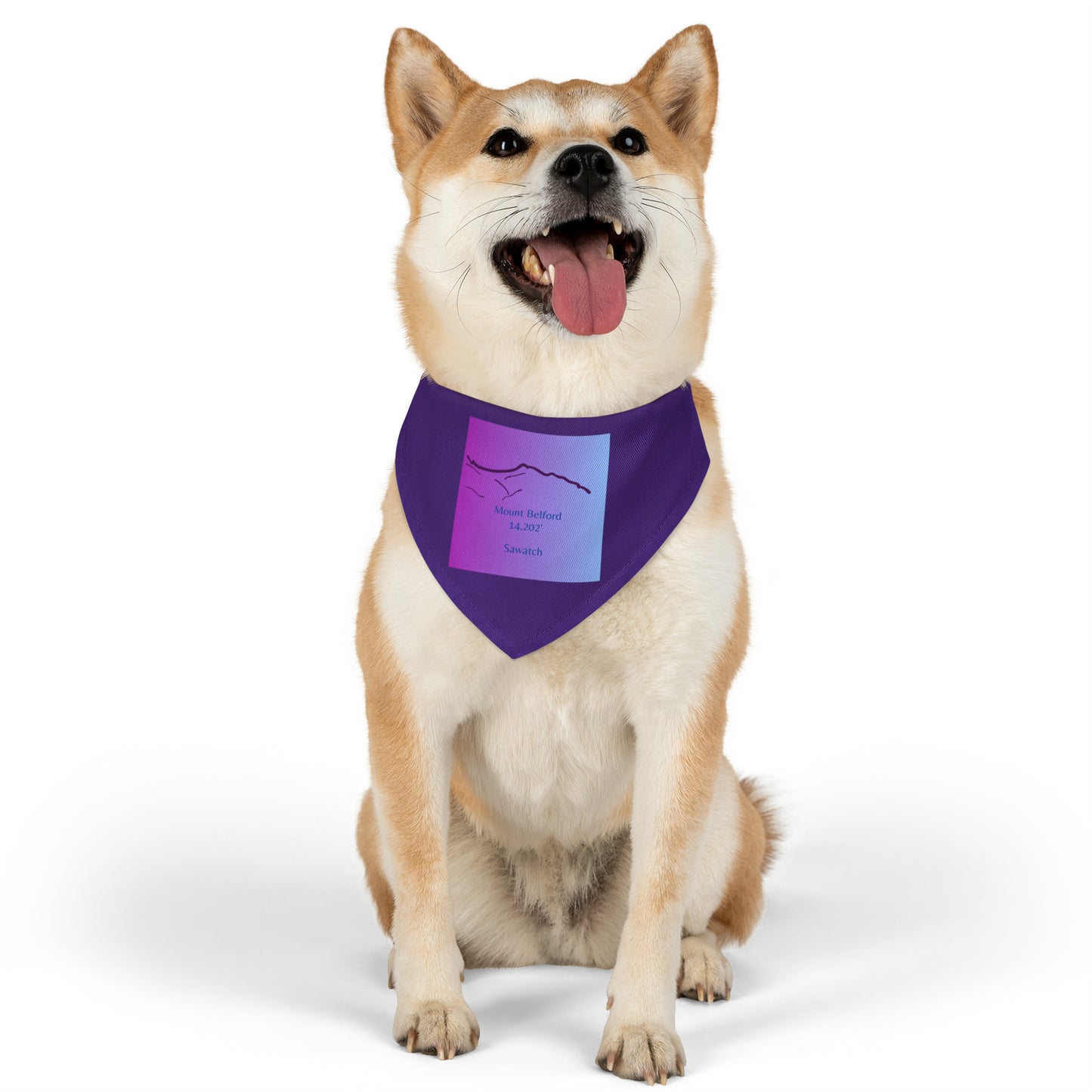 Mount Belford 14er Pet Bandana Collar