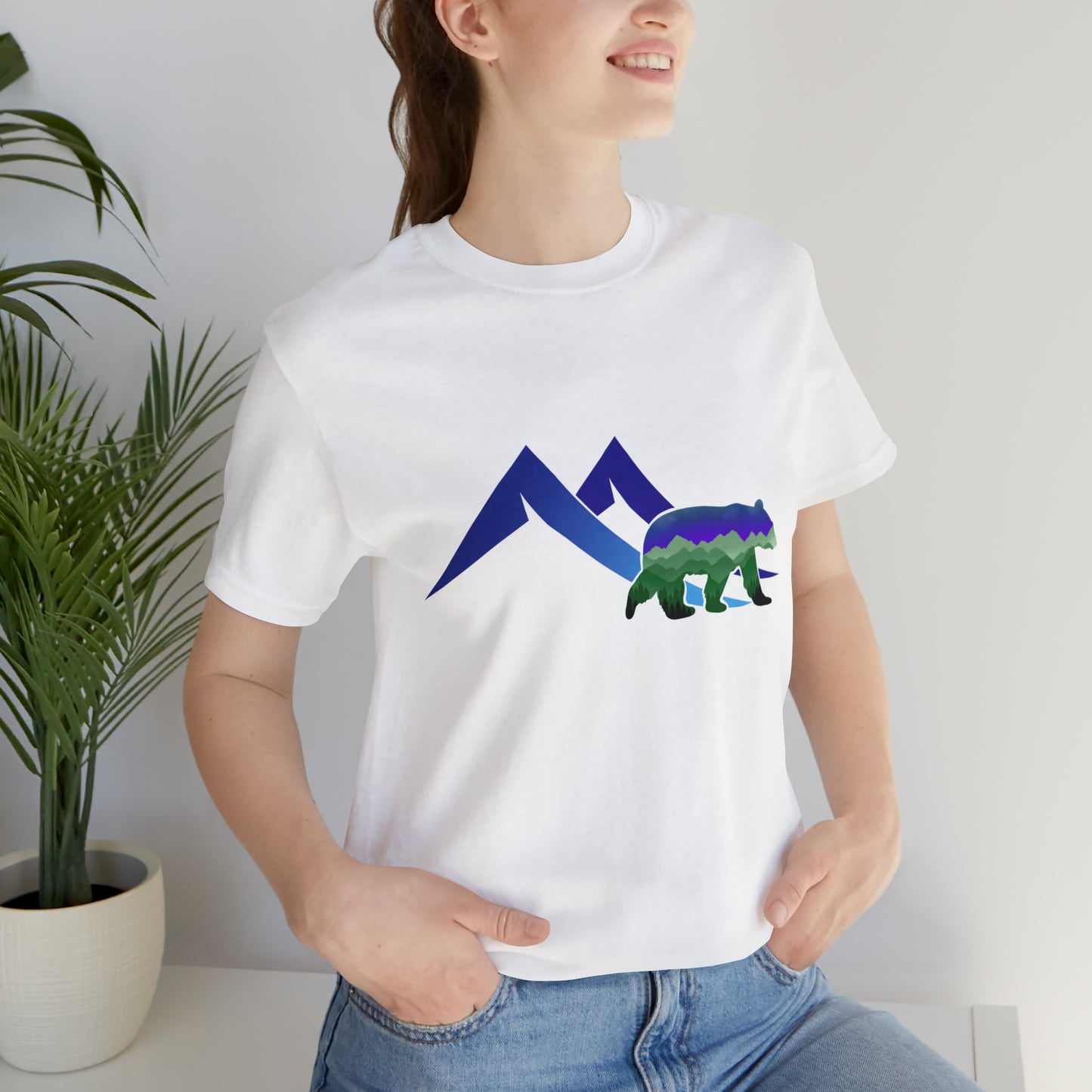 Mountain Bear Unisex Jersey Short Sleeve Tee