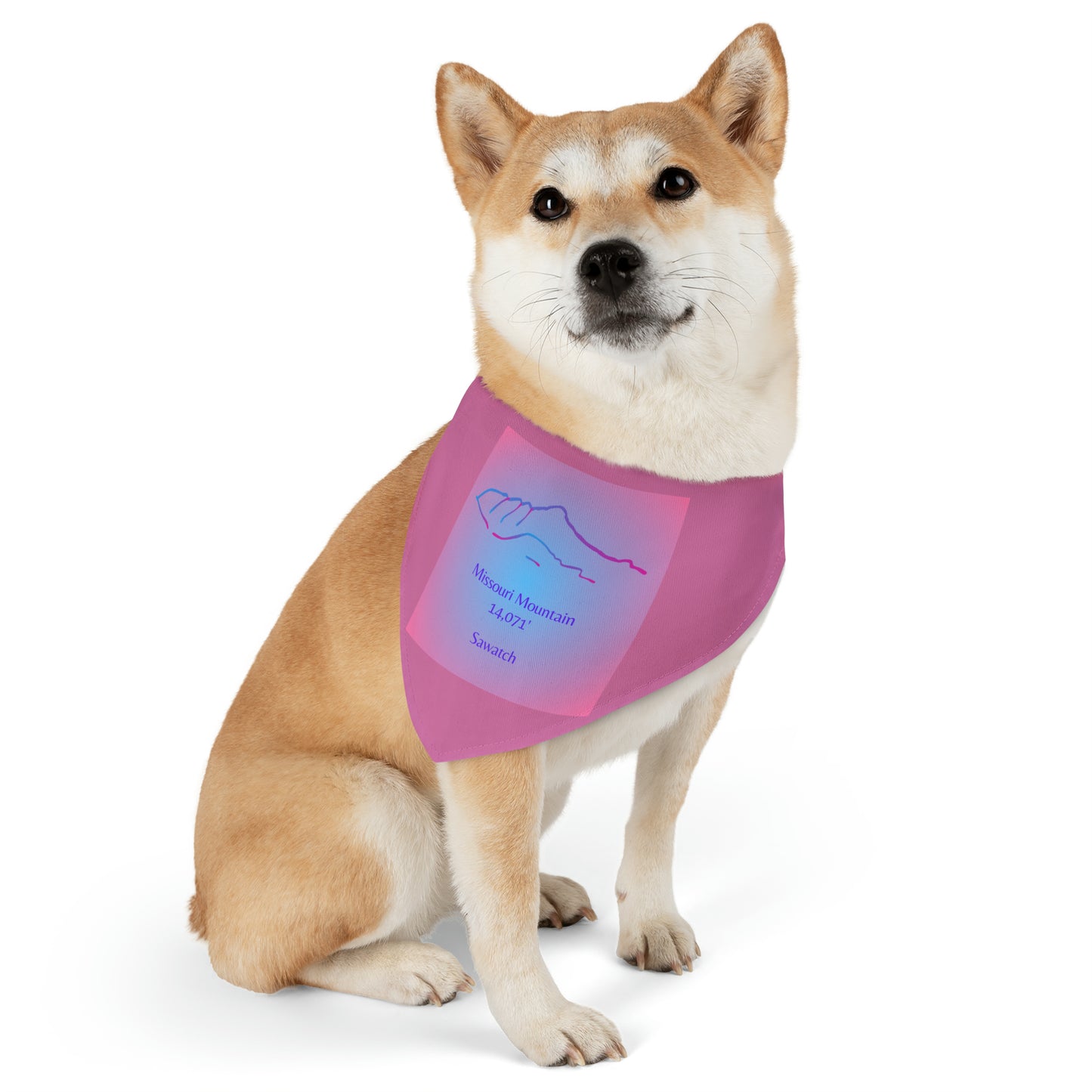 Missouri Mountain 14er Pet Bandana Collar