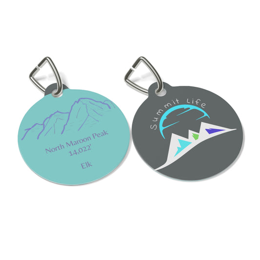 North Maroon Peak Pet Tag