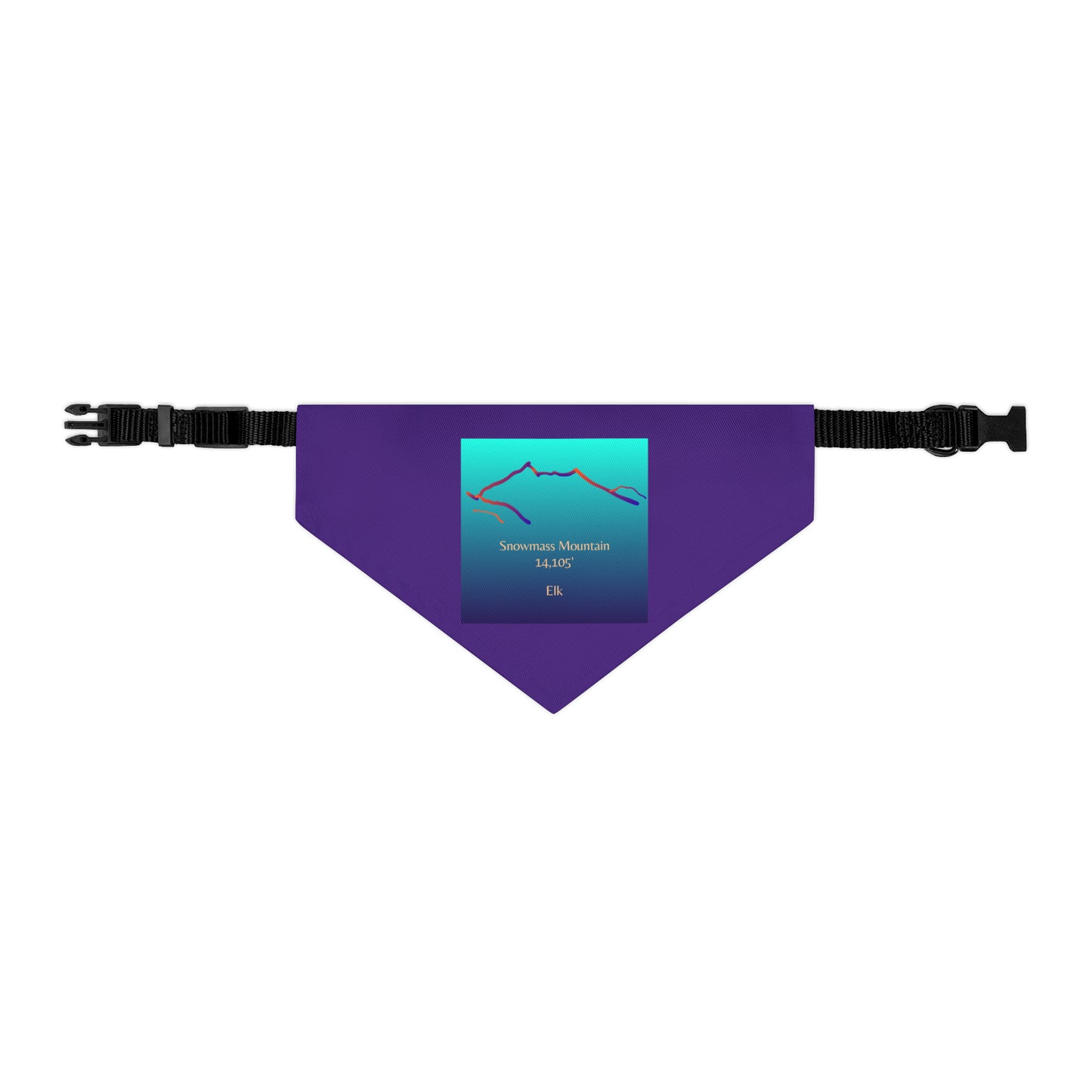 Snowmass Mountain 14er Pet Bandana Collar