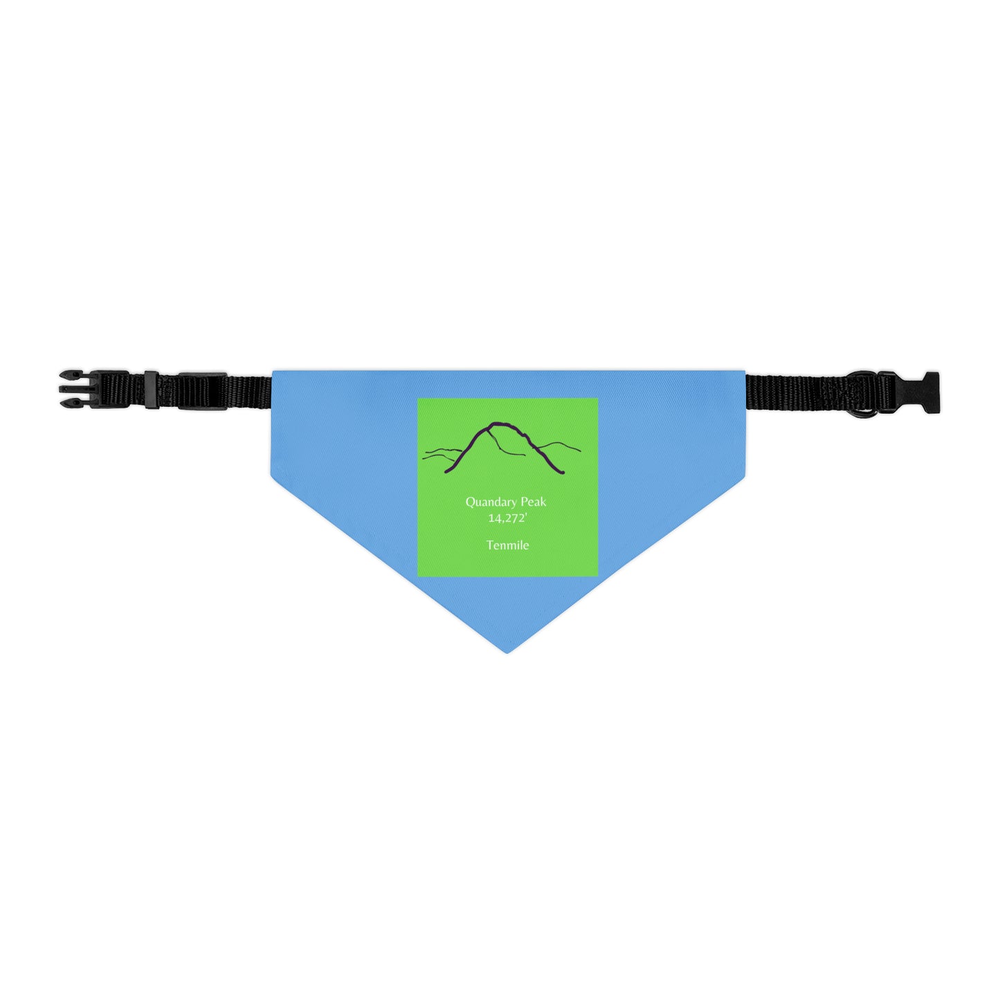 Quandary Peak 14er Pet Bandana Collar