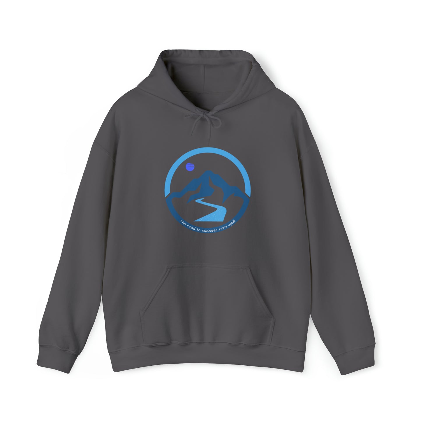 The Road to Success Runs Uphill Unisex Heavy Blend™ Hooded Sweatshirt
