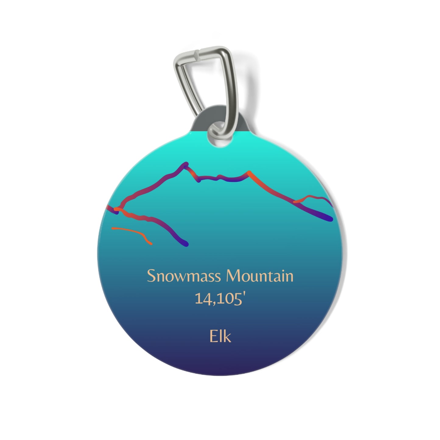 Snowmass Mountain Pet Tag