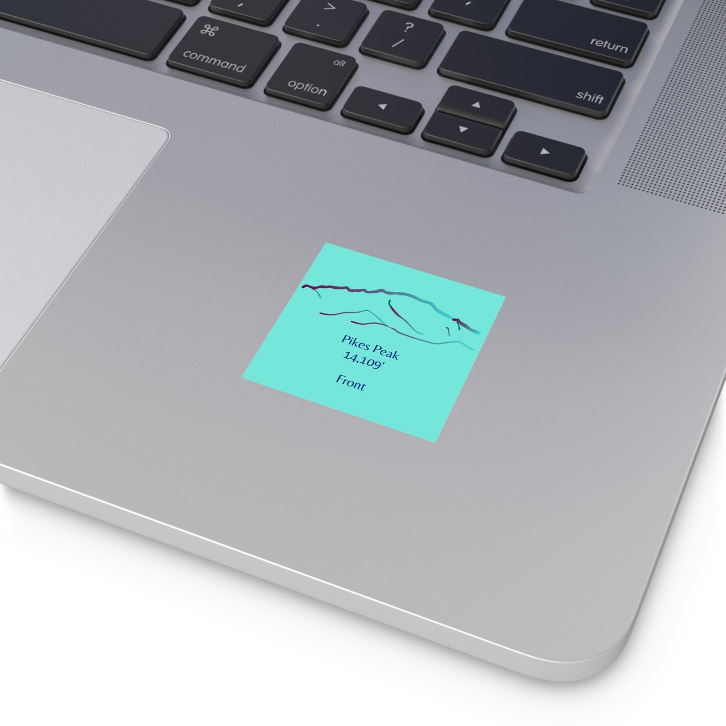 Pikes Peak 14er Square Vinyl Sticker