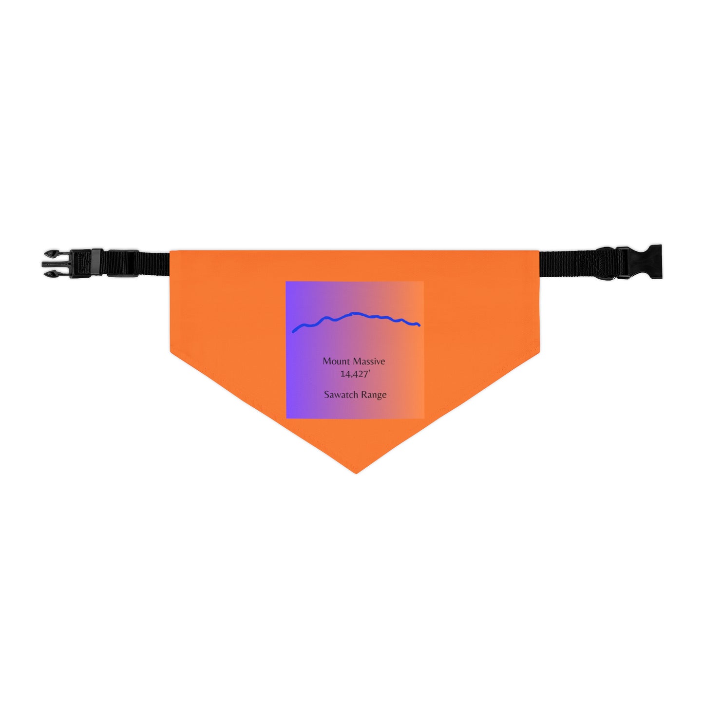 Mount Massive 14er Pet Bandana Collar
