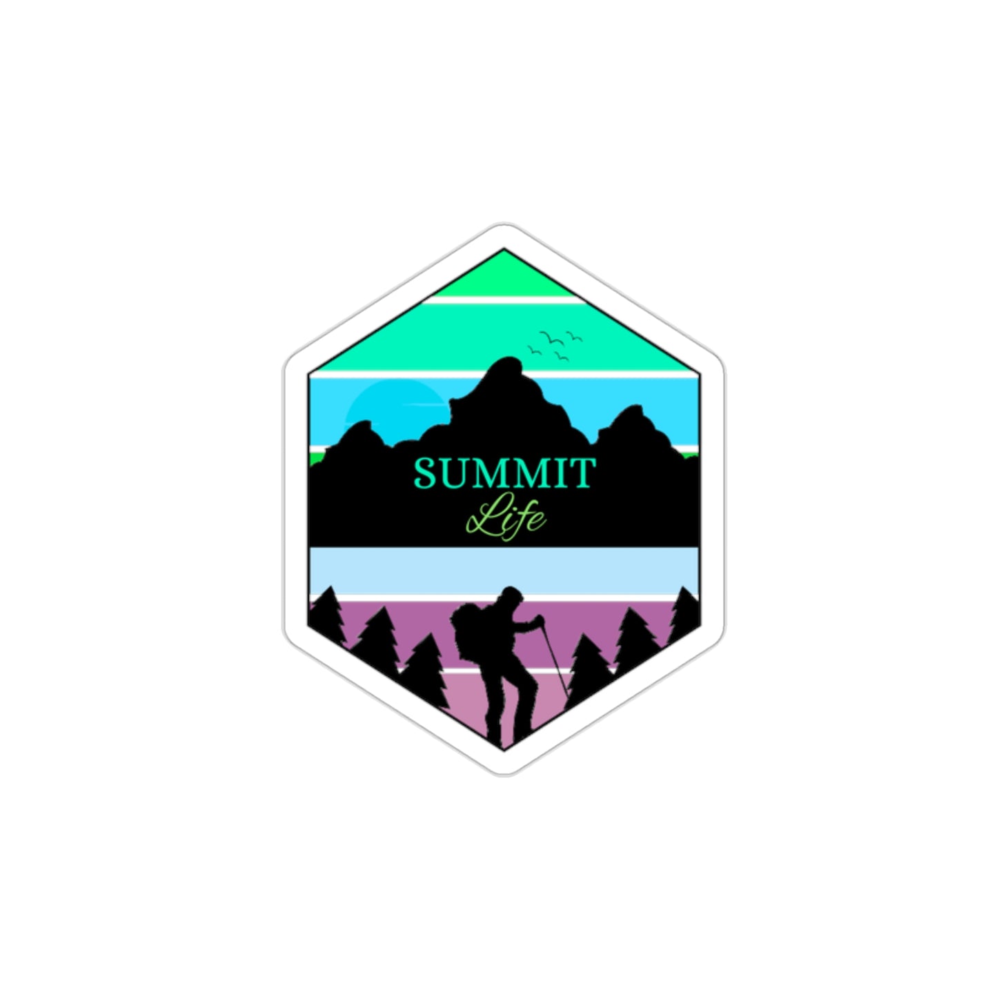 Summit Life Mountaineering Die-Cut Sticker