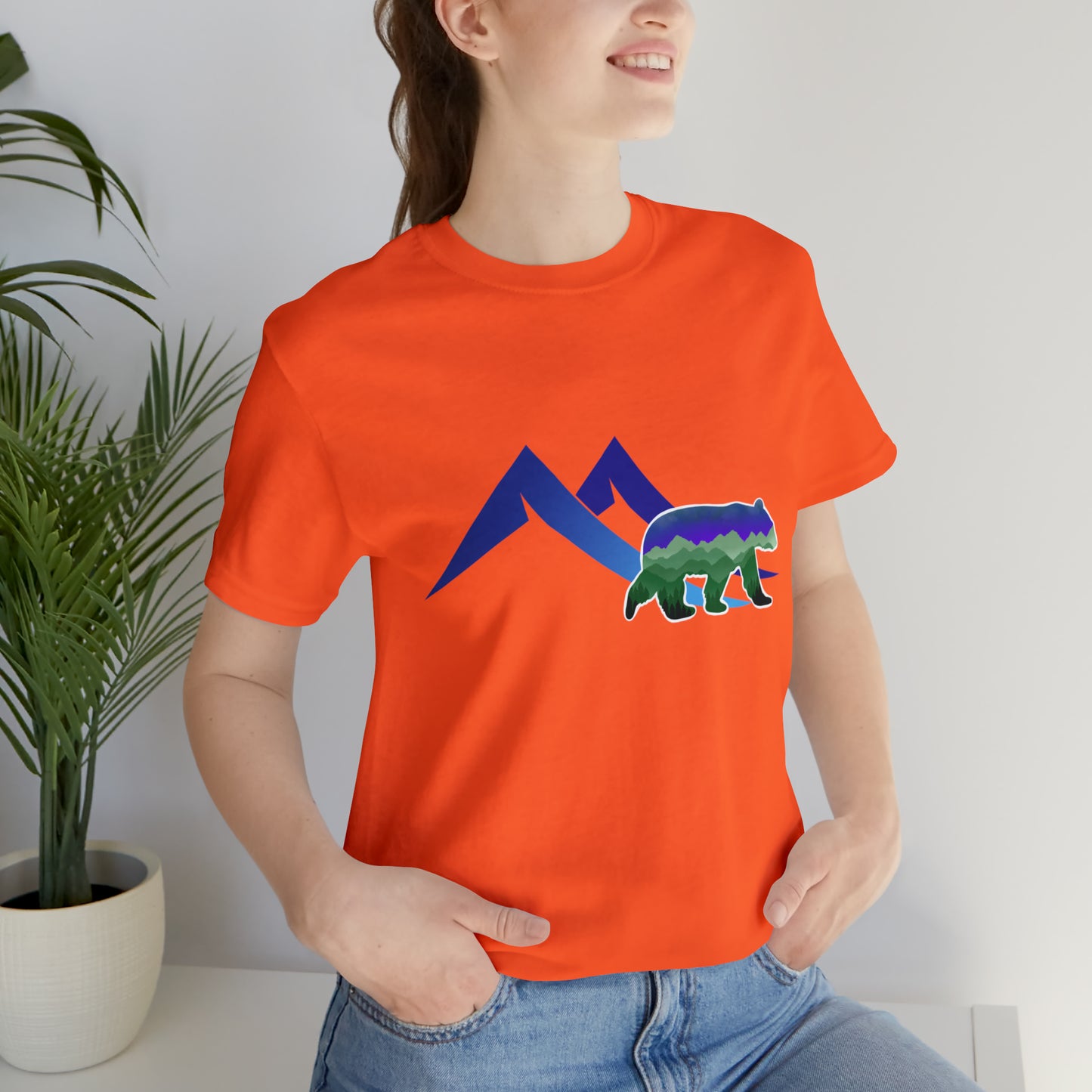 Mountain Bear Unisex Jersey Short Sleeve Tee