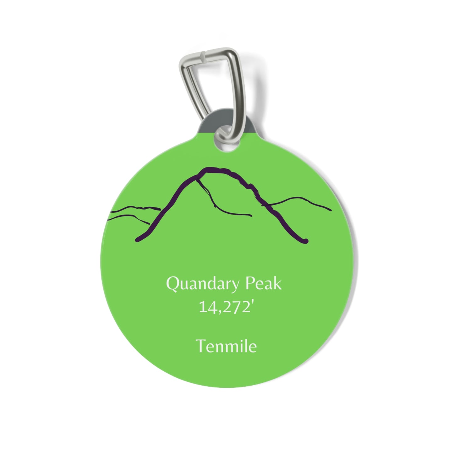 Quandary Peak Pet Tag