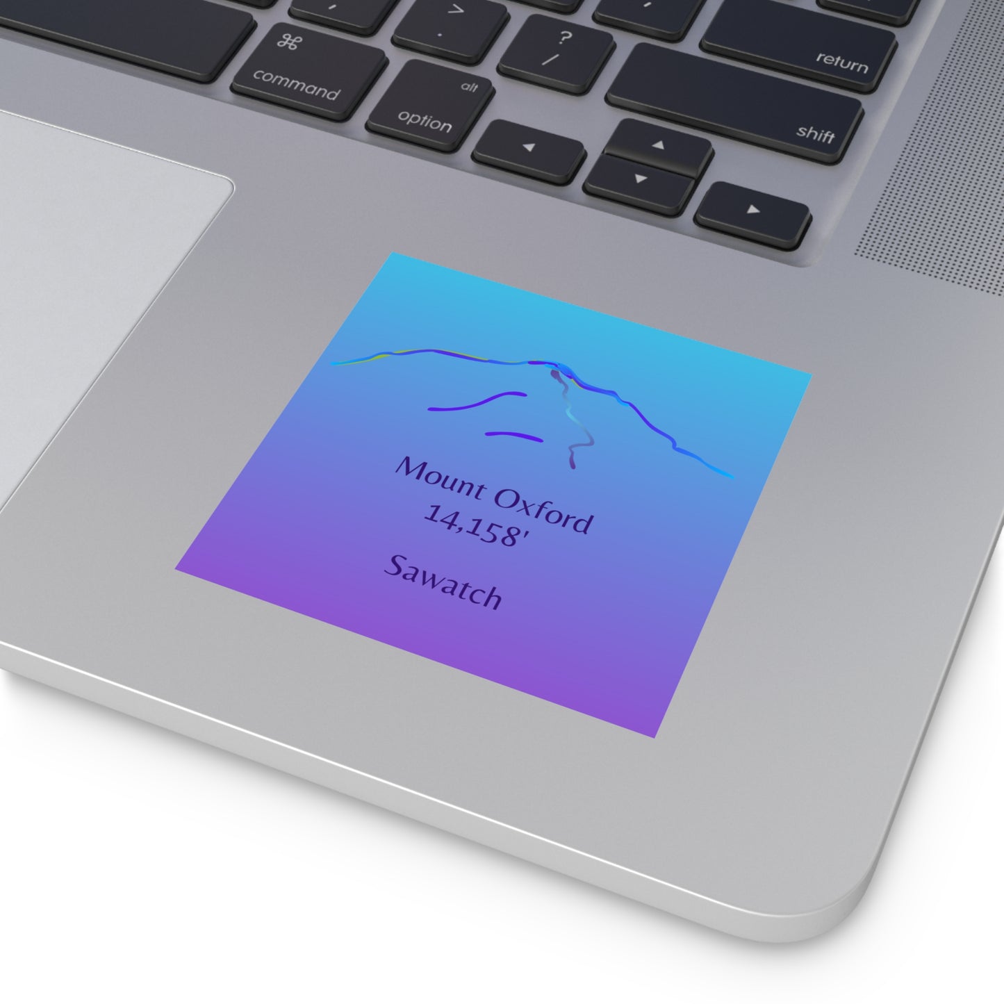 Mount Oxford 14er Square Vinyl Sticker