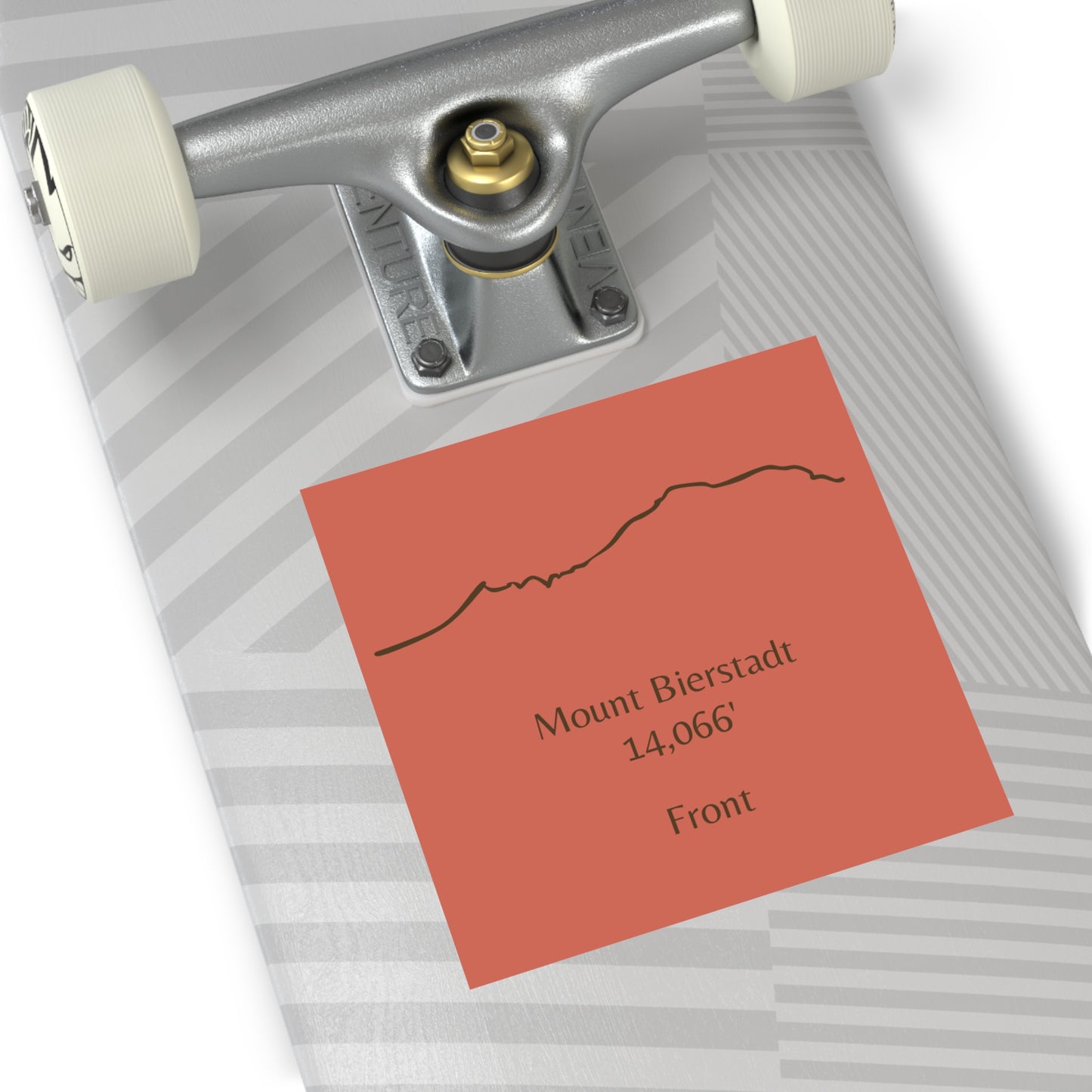 Mount Bierstadt 14er Square Vinyl Sticker