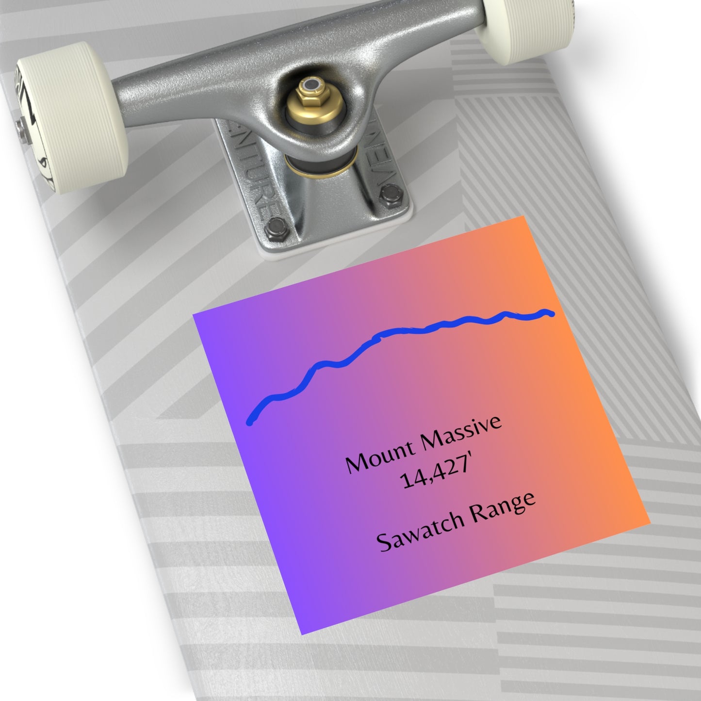 Mount Massive 14er Square Vinyl Sticker