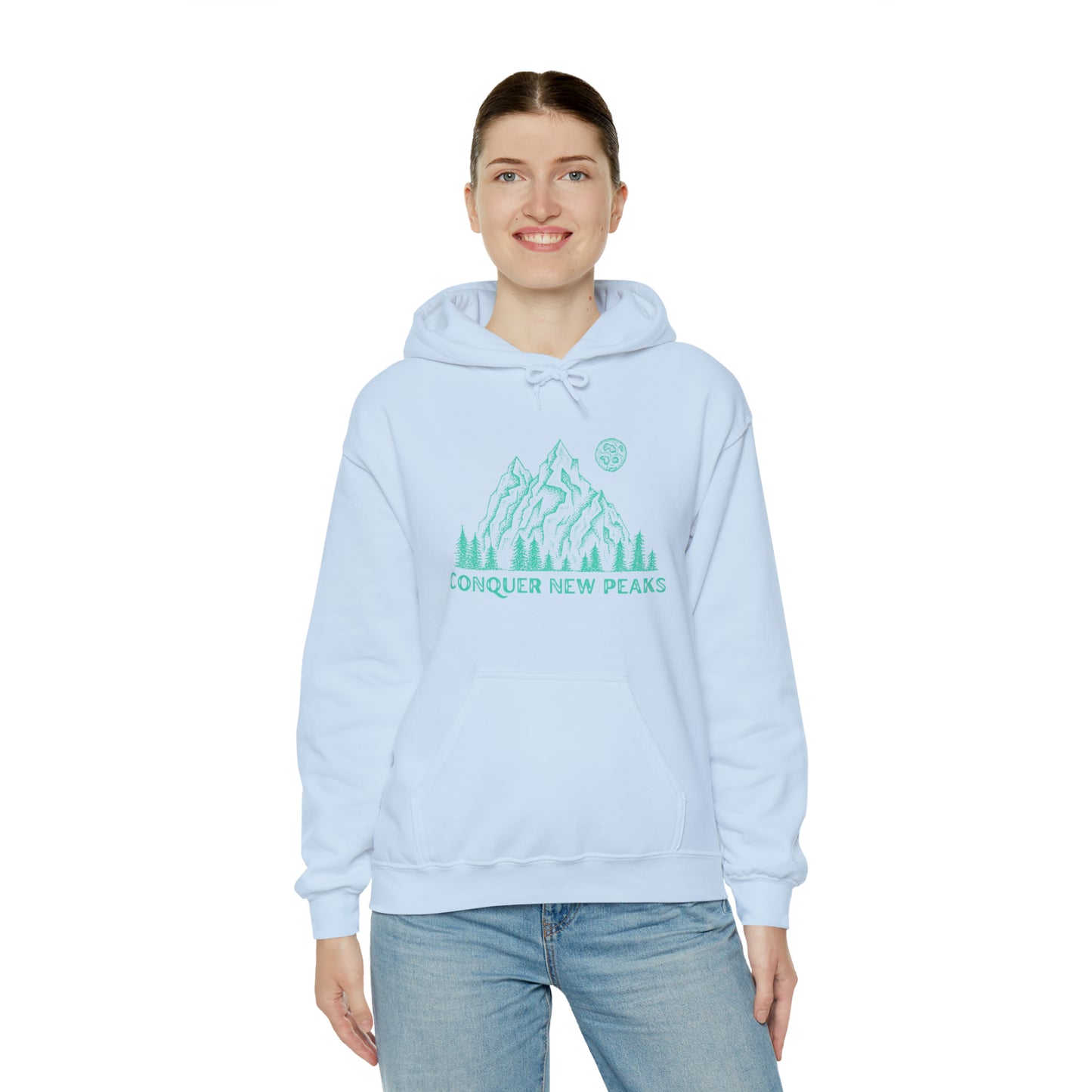 Conquer New Peaks Unisex Heavy Blend™ Hooded Sweatshirt